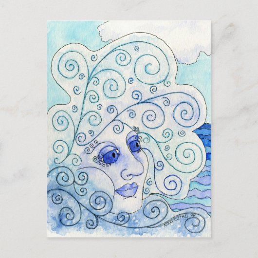 Elementen - Briefkaart van water (Voorkant)