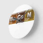 Elementen die "BACON" spelling Ronde Klok (Hoek)