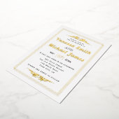  elementen en trouwgoud voor typografie folie uitnodiging (Gedraaid)