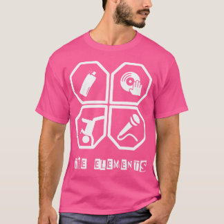 Elementen Hip Hop Love Muziek T-shirt