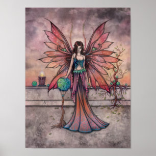 Elementen in Sync Fairy Fantasy Art Poster