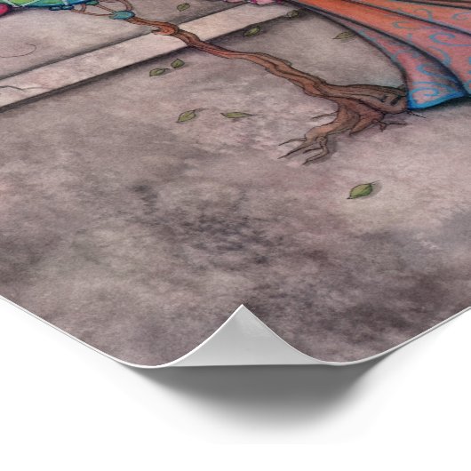 Elementen in Sync Fairy Fantasy Art Poster (Hoek)