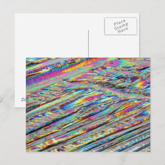 Elementen/magnesium onder de microscoop briefkaart (Voorkant / Achterkant)