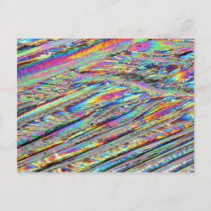 Elementen/magnesium onder de microscoop briefkaart