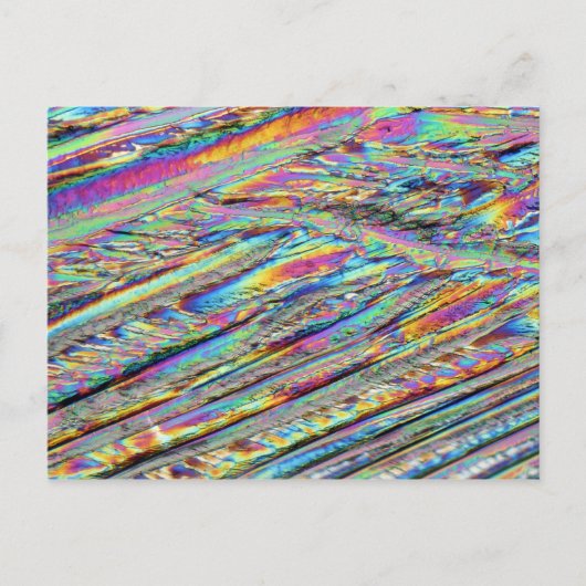 Elementen/magnesium onder de microscoop briefkaart (Voorkant)