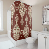 elementen op een donkere achtergrond douchegordijn (In situ)