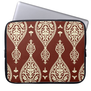 elementen op een donkere achtergrond laptop sleeve