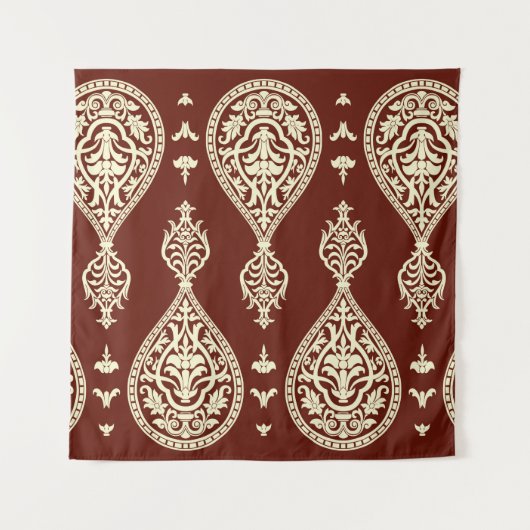 elementen op een donkere achtergrond wandkleed (Voorkant)