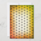 elementen oranje volwassen Halloween feest Kaart (Achterkant)