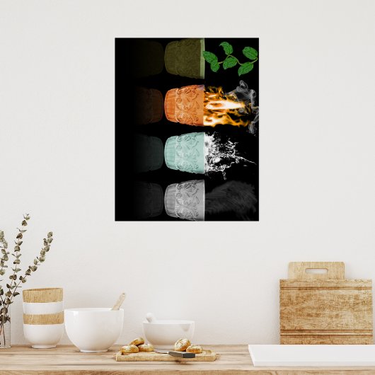 Elementen Poster (Keuken)