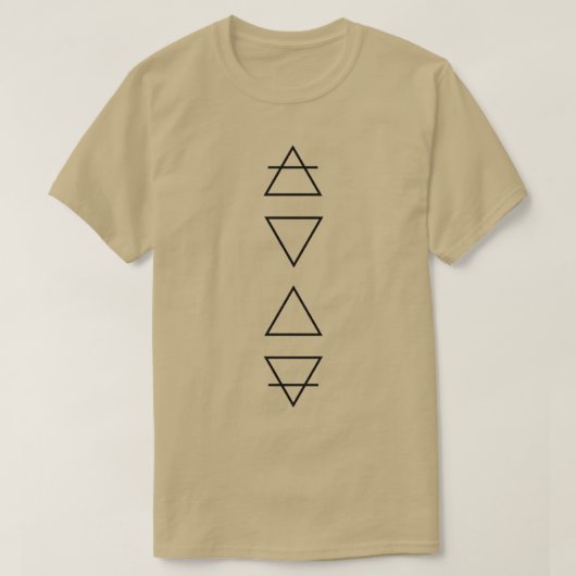 Elementen Symbolen lucht T-shirt (Design voorkant)