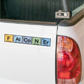 Elementen van de Falconry Bumpersticker (Op Truck)