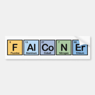 Elementen van de Falconry Bumpersticker
