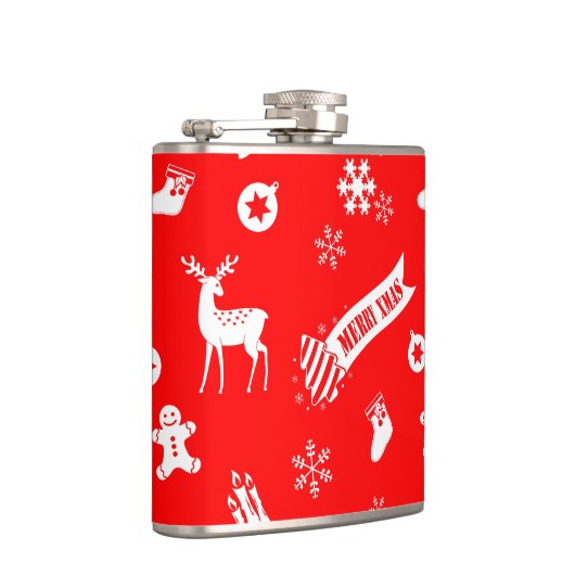 Elementen van de kerstboomkolf heupfles (Rechts)