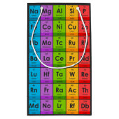Elementen van de Periodic Table Gift Bag Klein Cadeauzakje (Achterkant)