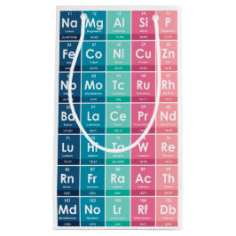 Elementen van de Periodic Table Pattern Gift Bag Klein Cadeauzakje