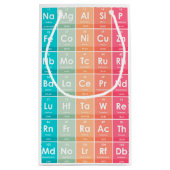 Elementen van de Periodic Table Pattern Gift Bag Klein Cadeauzakje (Achterkant)