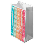Elementen van de Periodic Table Pattern Gift Bag Klein Cadeauzakje (Voorkant Gekanteld)