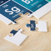 Elementen van de periodieke tabel 1014 delen legpuzzel (Zijkant)