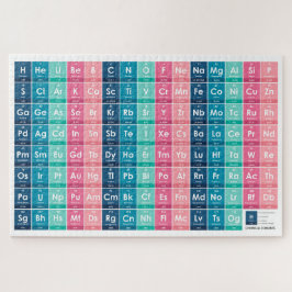 Elementen van de periodieke tabel 1014 delen legpuzzel
