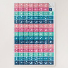 Elementen van de periodieke tabel 1014 delen legpuzzel