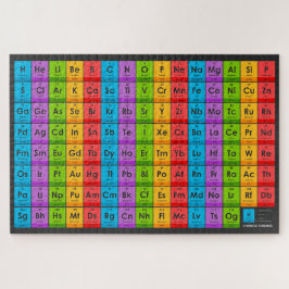 Elementen van de periodieke tabel 1014 delen legpuzzel
