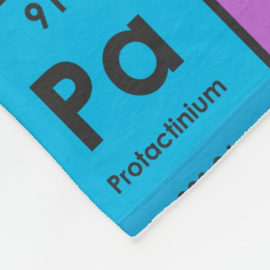 Elementen van de periodieke tabel fleece deken (Hoek)