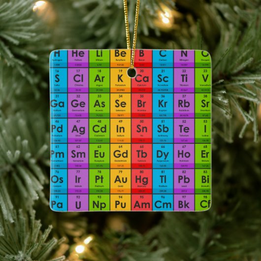 Elementen van de periodieke tabel keramisch ornament (Boom)