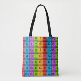 Elementen van de periodieke tabel tote bag