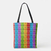 Elementen van de periodieke tabel tote bag (Achterkant)