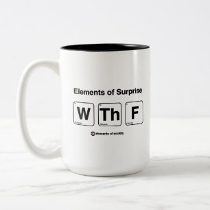 Elementen van de Surprise Funny Science Joke Mok
