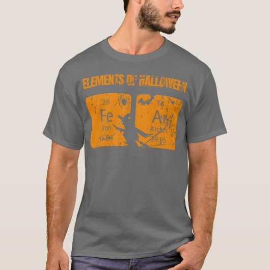 Elementen van Halloween cadeau T-shirt (Voorkant)