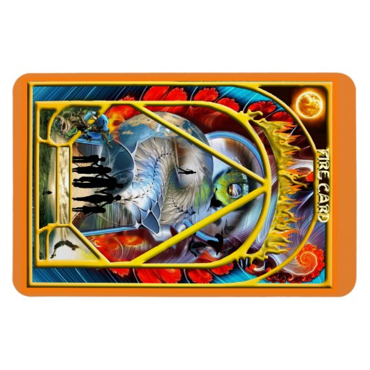 Elementen van het ontwerp van de Kaart Magneet (Horizontaal)