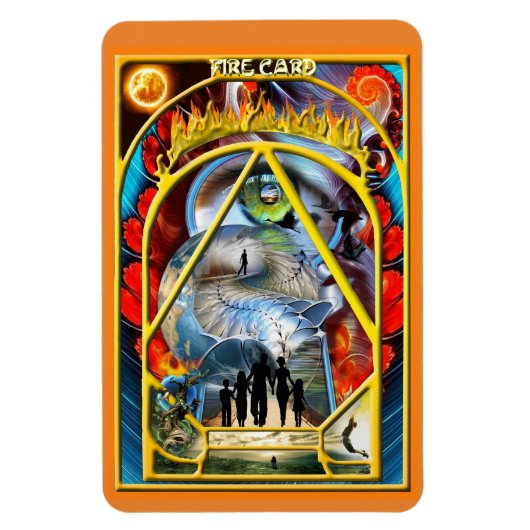 Elementen van het ontwerp van de Kaart Magneet (Verticaal)