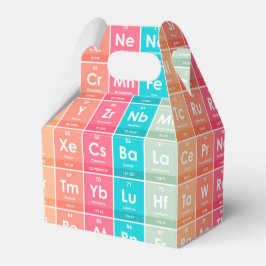 Elementen van het Periodic Table Colorful Pattern Bedankdoosjes