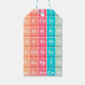 Elementen van het Periodic Table Colorful Pattern Cadeaulabel (Voorkant)