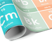 Elementen van het Periodic Table Colorful Pattern Cadeaupapier (Rol Hoek)