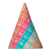 Elementen van het Periodic Table Colorful Pattern Feesthoedjes (Rechts)