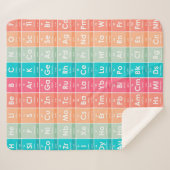 Elementen van het Periodic Table Colorful Pattern Sherpa Deken (Voorkant (horizontaal))