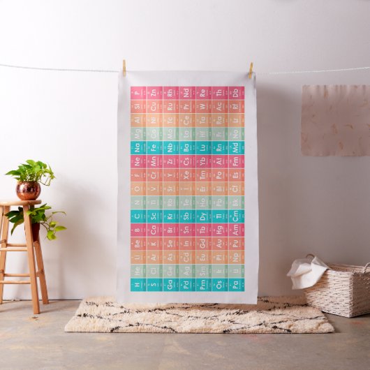 Elementen van het Periodic Table Colorful Pattern Stof (Voorbeeld)