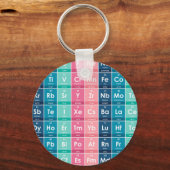 Elementen van het Periodiek Systeem Patroon Sleutelhanger (Voorkant)