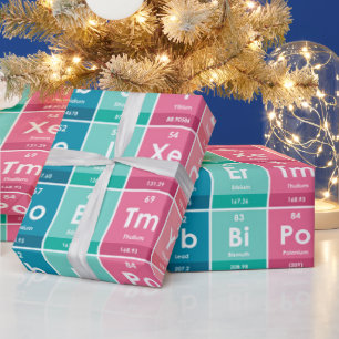 Elementen van het Periodieke Patroon van de Lijst Cadeaupapier