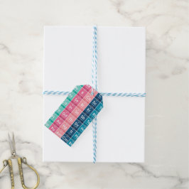 Elementen van het Periodieke Tabelpatroon Cadeaulabel