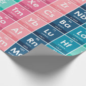 Elementen van het Periodieke Tabelpatroon Cadeaupapier (Hoek)