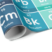 Elementen van het Periodieke Tabelpatroon Cadeaupapier (Rol Hoek)