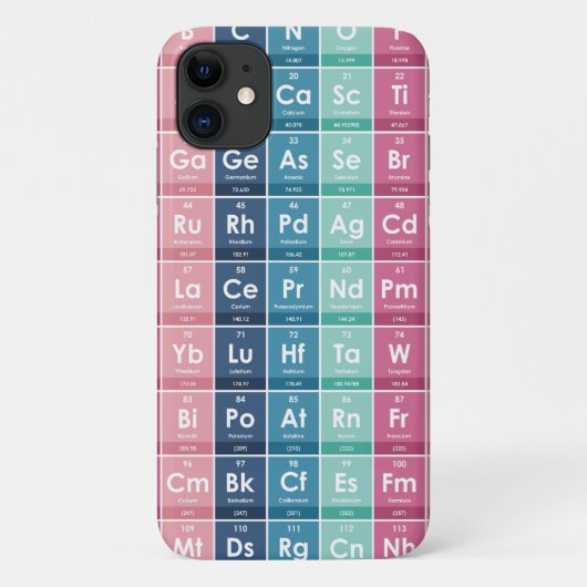 Elementen van het Periodieke Tabelpatroon Case-Mate iPhone Case (Achterkant)