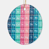 Elementen van het Periodieke Tabelpatroon Keramisch Ornament (Links)