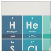 Elementen van het Periodieke Tabelpatroon Stof (Swatch)