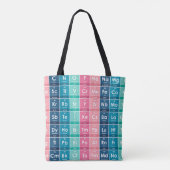 Elementen van het Periodieke Tabelpatroon Tote Bag (Achterkant)