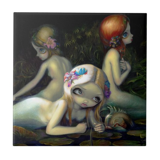 "Elementen van het water" Tegeltje (Voorkant)